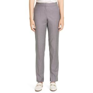 NWT Lafayette 148 New York Women's Graphite Waldorf Slim Pants Size 14